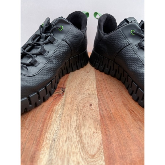 ECCO Gruuv Men\'s Black Green Leather Sneakers EU‎ 46 US 12-12.5 main image 14